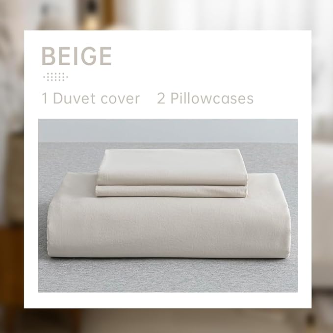 Linen Duvet Cover Set - Full - 3 Piece
