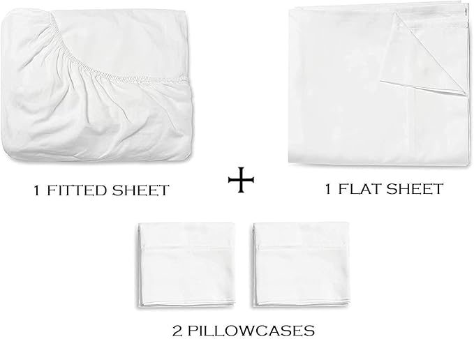 Bed Sheet Set - Queen - 15 in Deep Pocket - 4 Piece