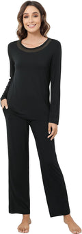 Women's Bamboo Pants Pajama Set - Long Sleeve