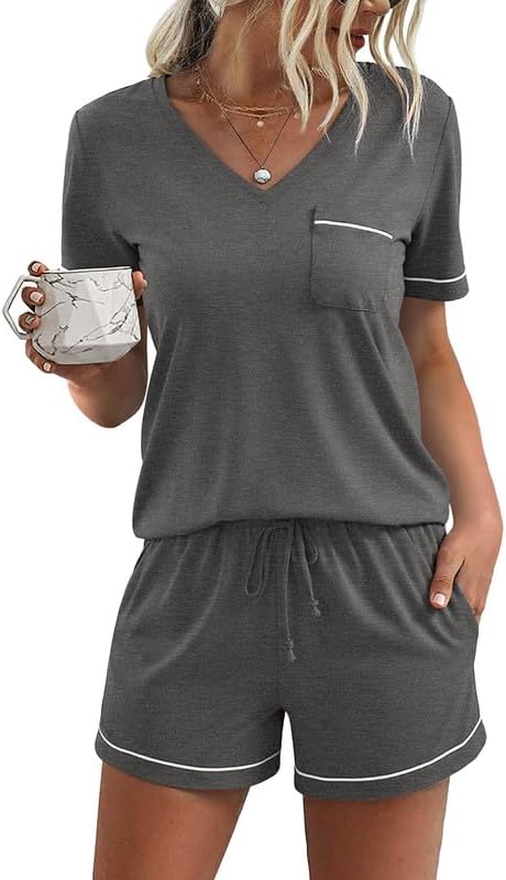 Shorts Pajama Set - Short Sleeve - 2 Piece