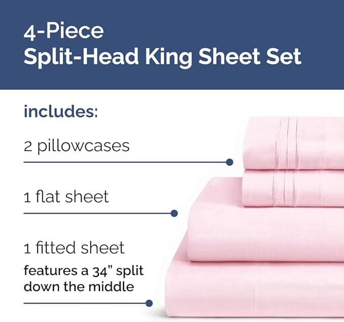 Cooling Bed Sheet Set - King - 4 Piece