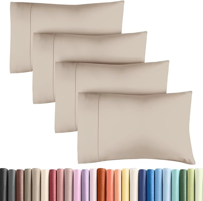 Pillowcase Set - Queen - 4 Pack - 4 Piece