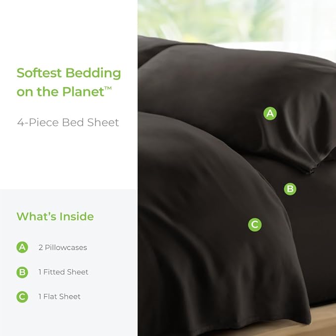Cooling Bed Sheet Set - King - 4 Piece