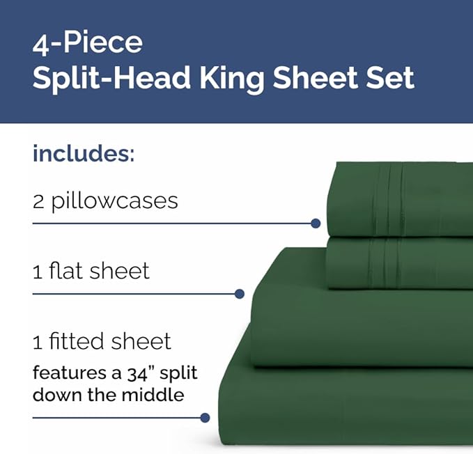 Cooling Bed Sheet Set - King - 4 Piece