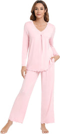 Women's Bamboo Pants Pajama Set - Long Sleeve - 2 Piece