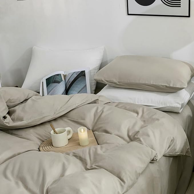 Linen Duvet Cover Set - King - 3 Piece