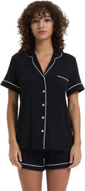 Women's Bamboo Cooling Pajama Set - Short Sleeve - 2 Piece