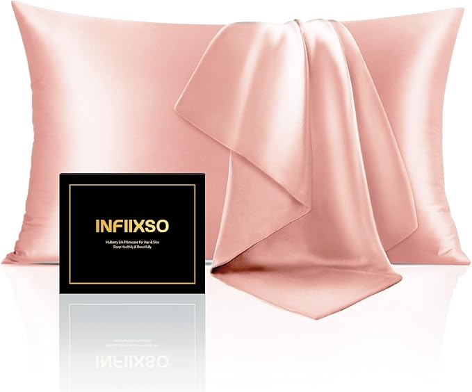 Mulberry Silk Cooling Pillowcase Set - Queen - 2 Pack - 2 Piece