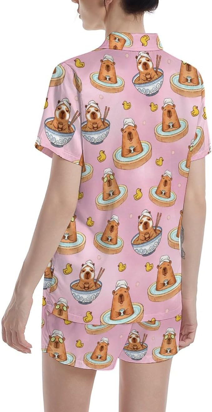 Women's Pajama Set - Short Sleeve - 2 Piece