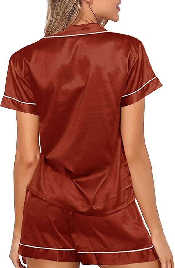 Satin Pajama Set - 2 Piece