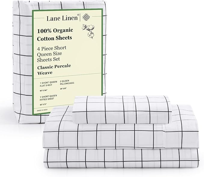 Linen Bed Sheet Set - Queen - 4 Piece