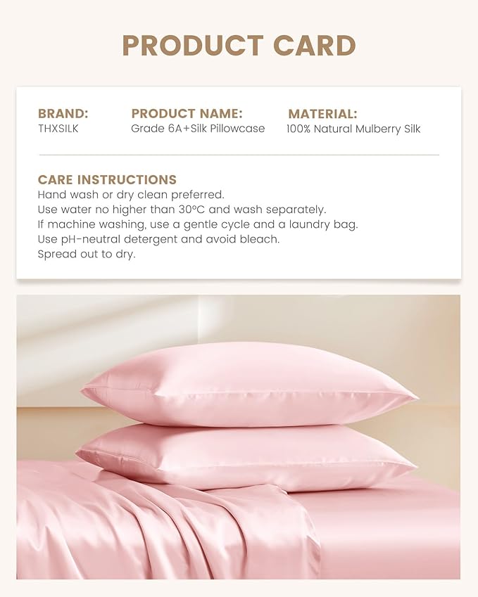 Mulberry Silk Pillowcase Set - Queen - 2 Piece