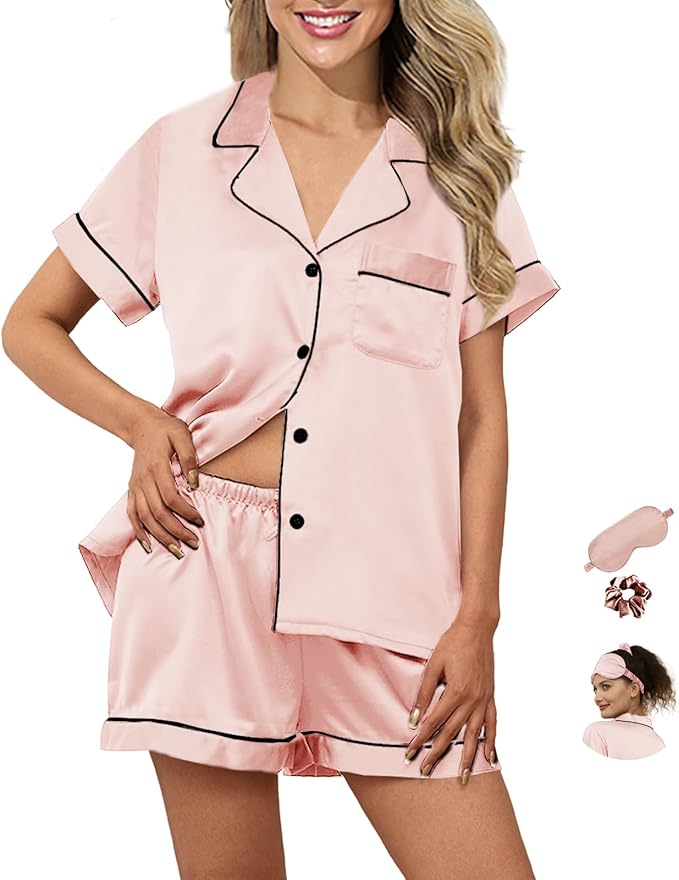 Satin Pajama Set - 2 Piece