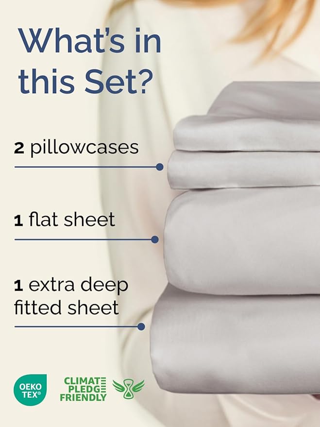 Cooling Bed Sheet Set - Twin XL - 4 Piece