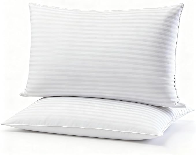 Down Alternative Bed Pillow - King - 20 x 36 in - 2 Piece