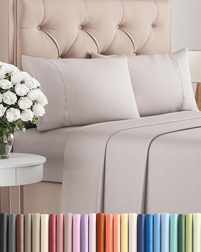 Cooling Bed Sheet Set - Twin XL - 16 in Deep Pocket - 4 Piece
