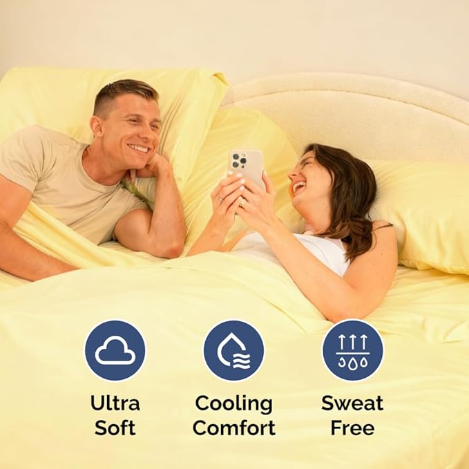 Cooling Bed Sheet Set - King - 4 Piece