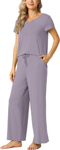 Bamboo Pajama Set - Short Sleeve - 2 Piece