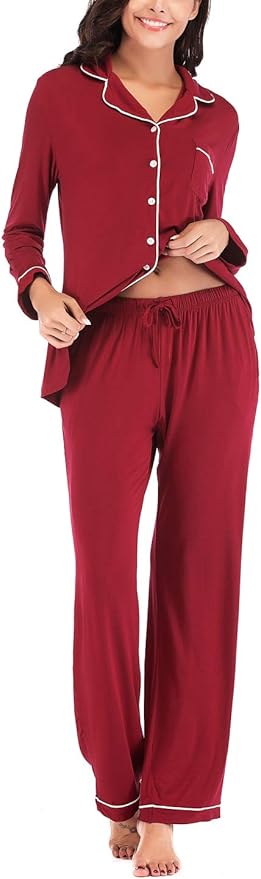 Women's Pajama Set - Long Sleeve - 2 Piece