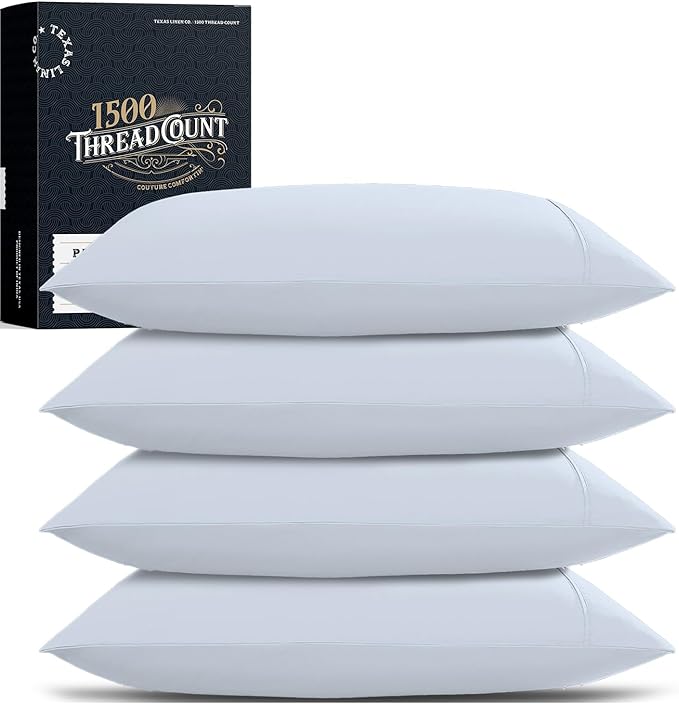 Linen Cooling Pillowcase Set - Queen - 4 Piece
