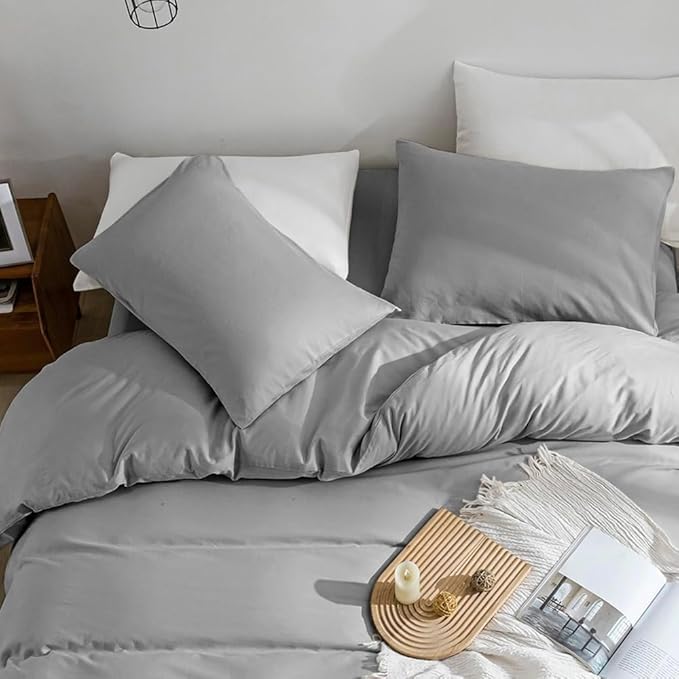 Linen Duvet Cover Set - Twin - 2 Piece