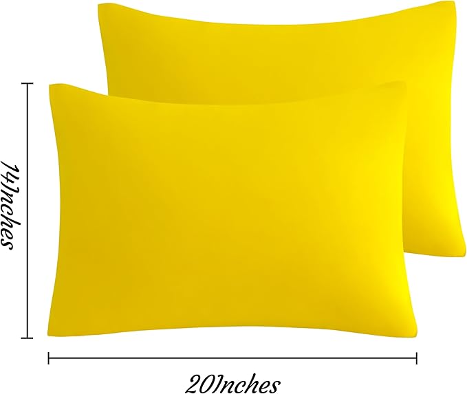 Microfiber Pillowcase Set - 14 x 20 in - 2 Pack - 2 Piece