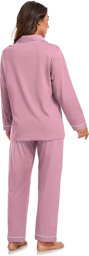 100% Cotton Pants Pajama Set - Long Sleeve - 2 Piece