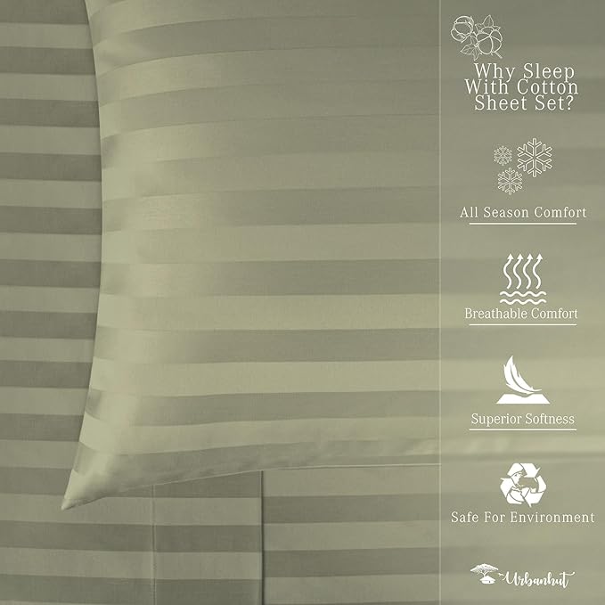 Bed Sheet Set - Full - 16 in Deep Pocket - 4 Piece