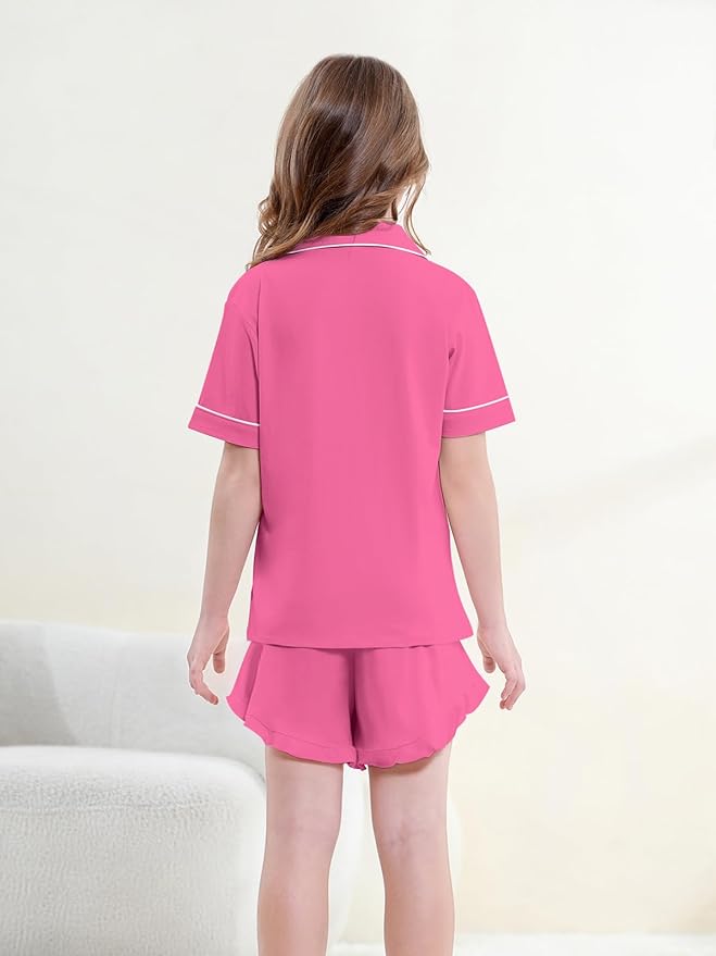 100% Cotton Shorts Pajama Set - Short Sleeve - 2 Piece