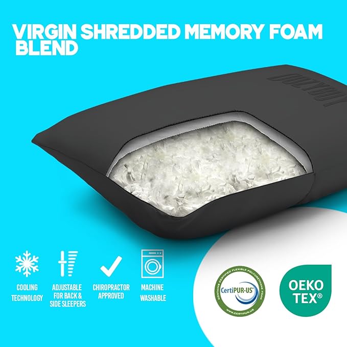 Memory Foam Bed Pillow - Queen