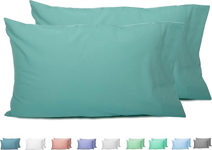 100% Cotton Pillowcase Set - King - 20 x 40 in - 2 Piece