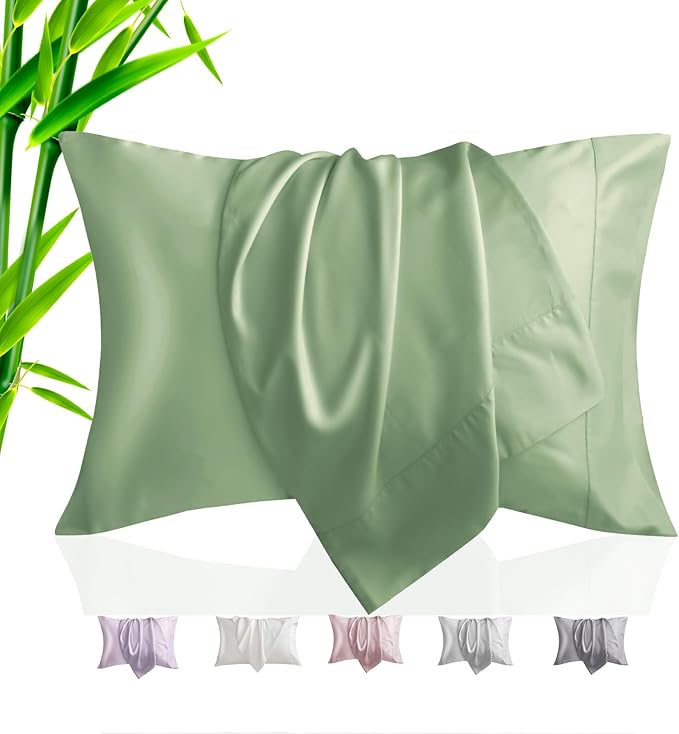 Bamboo Cooling Pillowcase Set - Standard - 20 x 26 in - 2 Pack - 2 Piece