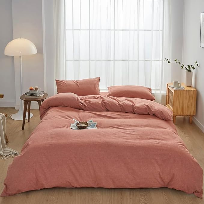 Linen Duvet Cover Set - Queen - 3 Piece