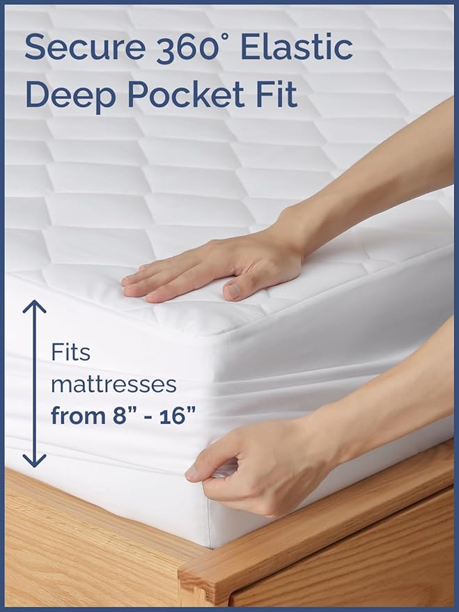 Mattress Pad - King - 16 in Deep Pocket