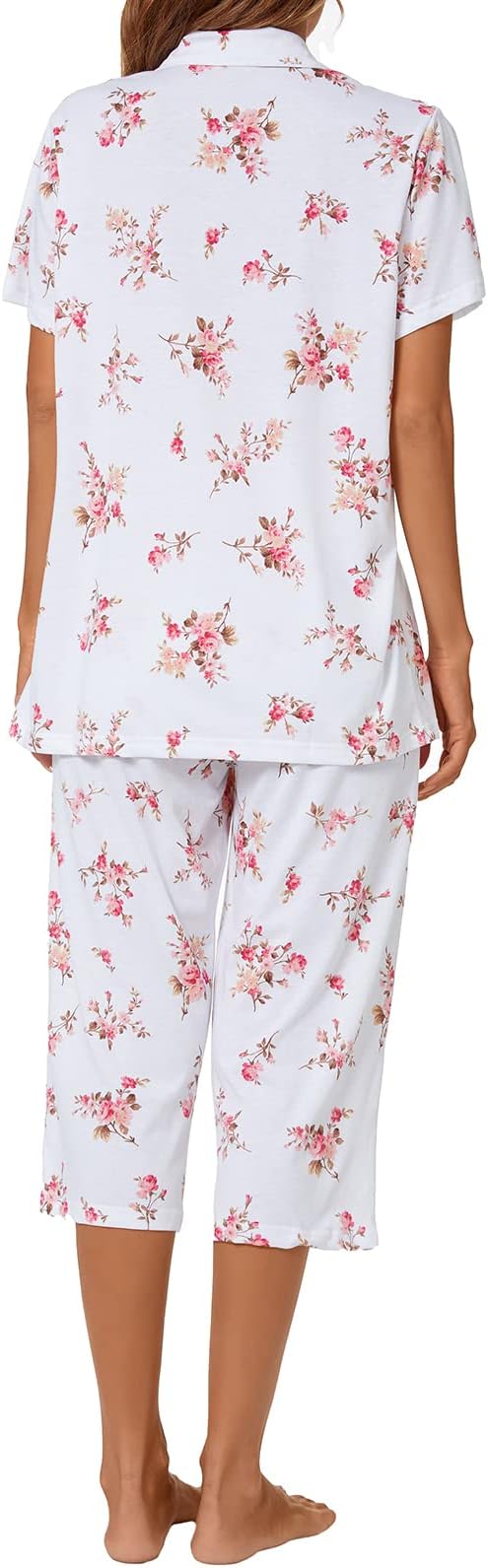 Capri Pajama Set - Short Sleeve - 2 Piece