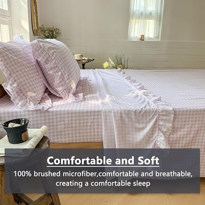 Microfiber Bed Sheet Set - King - 4 Piece