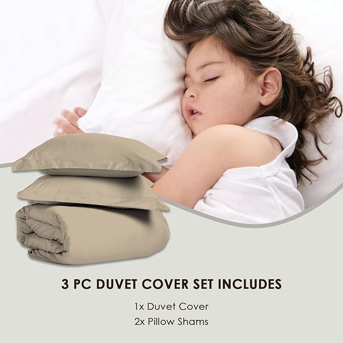 100% Cotton Duvet Cover Set - King