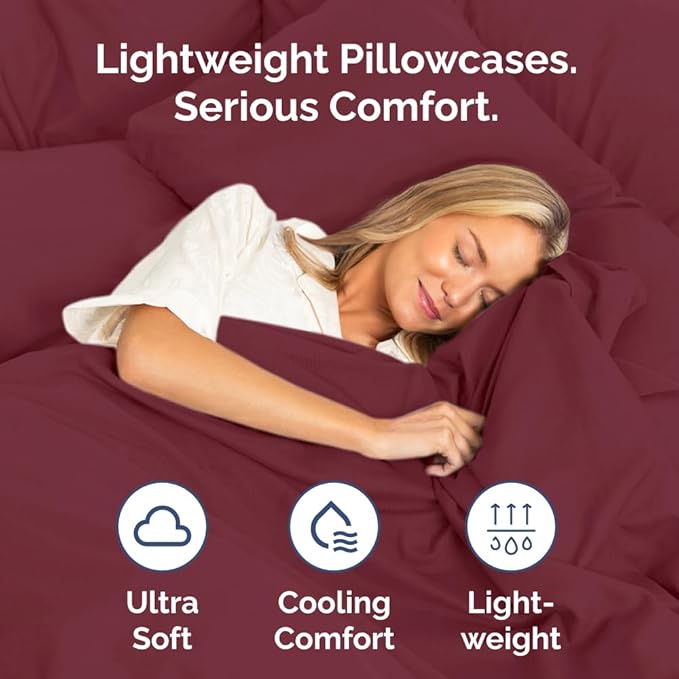 Pillowcase Set - Queen - 4 Pack - 4 Piece