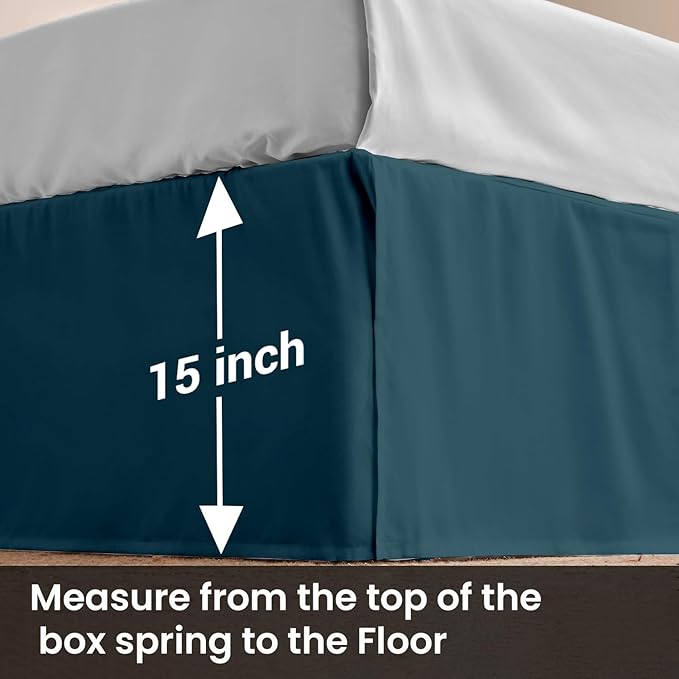 Microfiber Bed Skirt - King - 15 in Drop