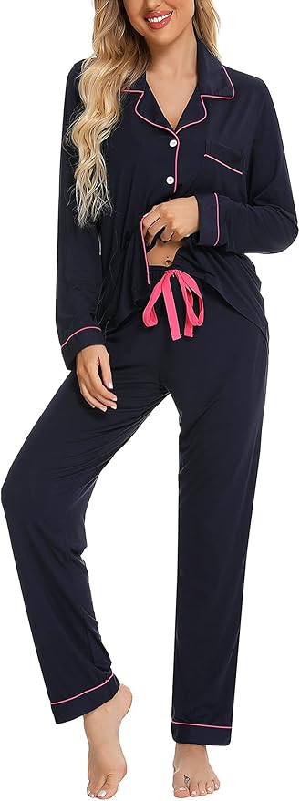 Women's Pants Pajama Set - Long Sleeve - 2 Piece