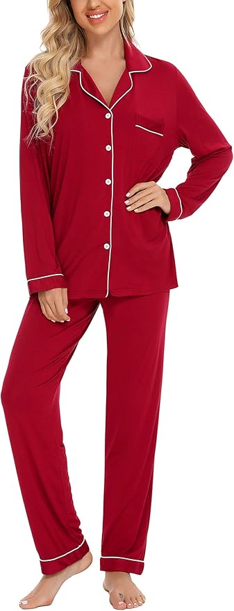 Women's Pants Pajama Set - Long Sleeve - 2 Piece