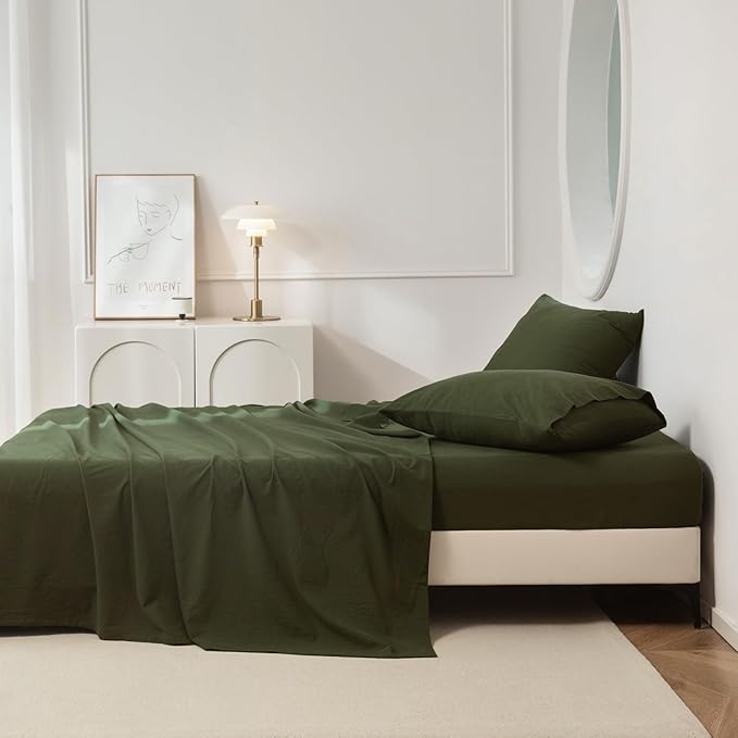 Linen Bed Sheet Set - Twin - 3 Piece