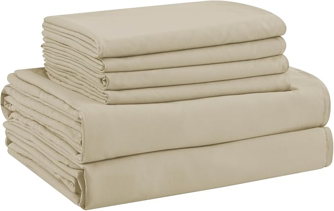 Microfiber Cooling Bed Sheet Set - Twin - 4 Piece