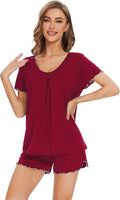Bamboo Cooling Shorts Pajama Set - Short Sleeve - 2 Piece
