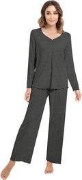Women's Bamboo Pants Pajama Set - Long Sleeve - 2 Piece