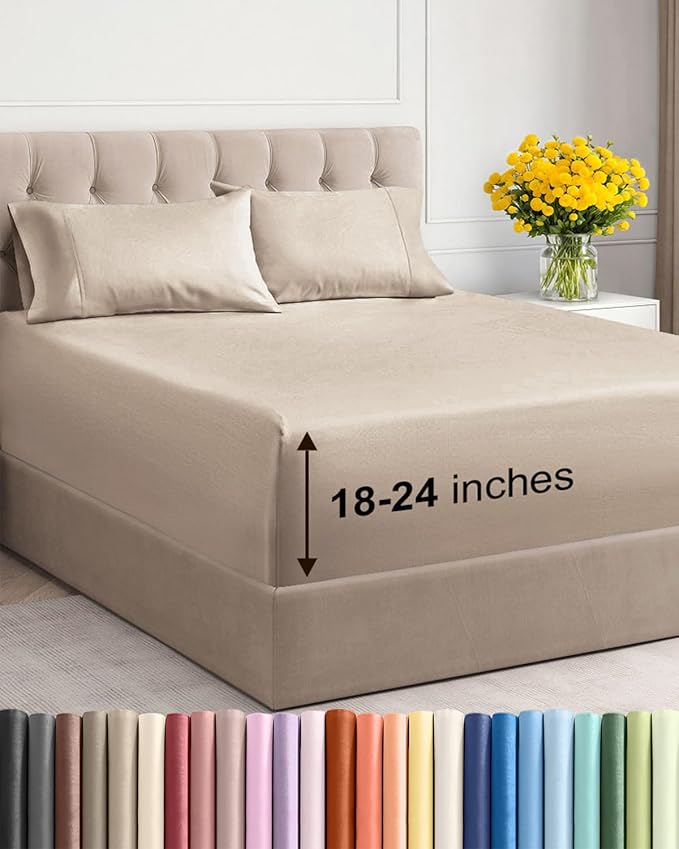 Cooling Bed Sheet Set - Twin XL - 4 Piece