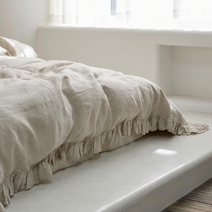 Linen Duvet Cover Set - Full - 3 Piece