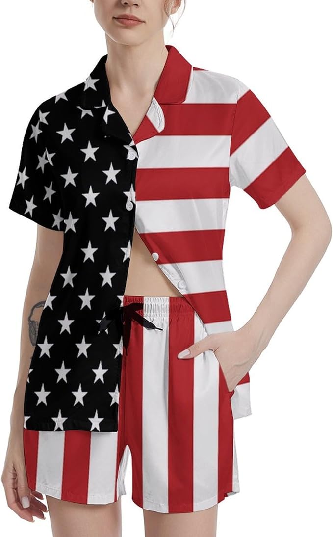 Women's Pajama Set - Short Sleeve - 2 Piece