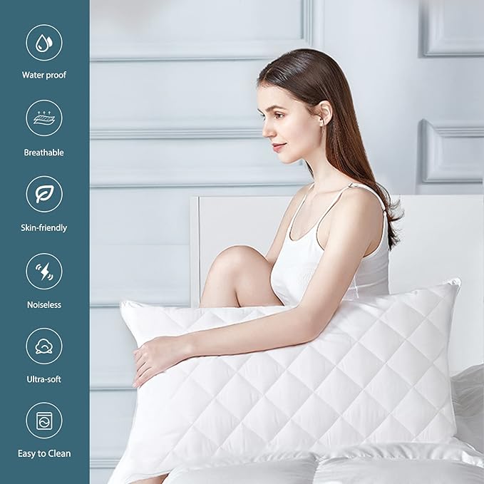 Waterproof Mattress Pad - Queen - 2 Pack