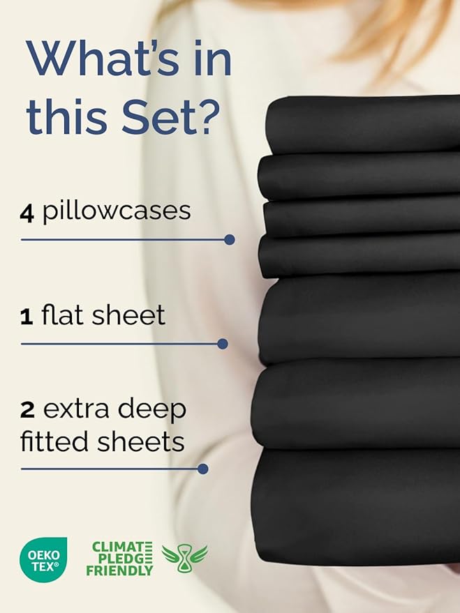 Cooling Bed Sheet Set - Split King - 7 Piece